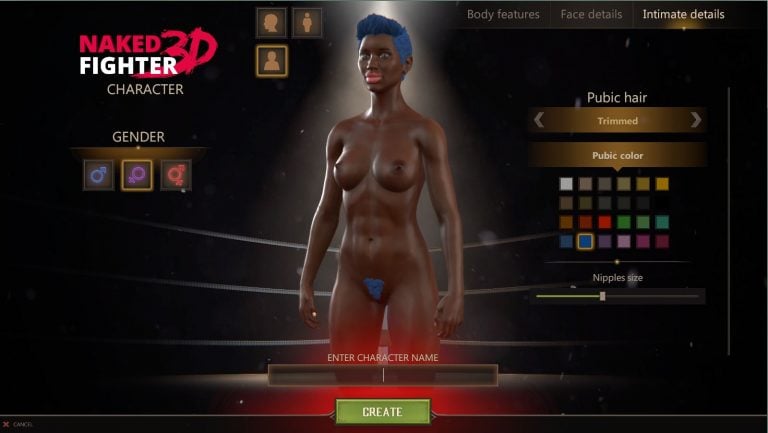 Naked Fighter 3D Adult Game Screenshot (1)
