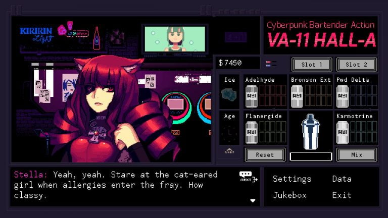 VA-11 Hall-A Cyberpunk Bartender Action Adult Game Screenshots (1)