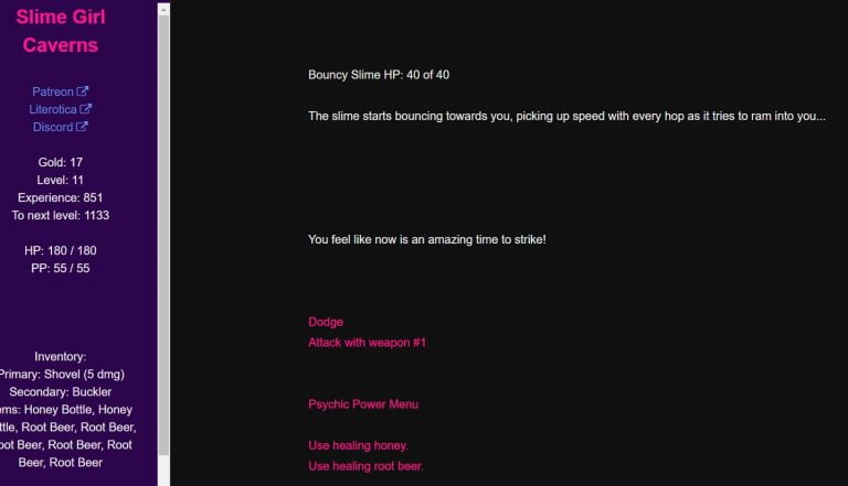 Slime Girl Caverns Adult Game Screenshot (1)