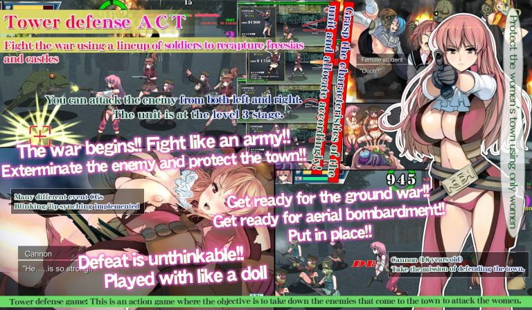 Womens Defence Adult Game Screenshot (1)