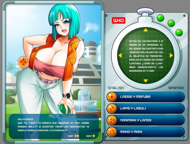 Dragon Ball Strip Quiz Game Adult Game Screenshot (1)