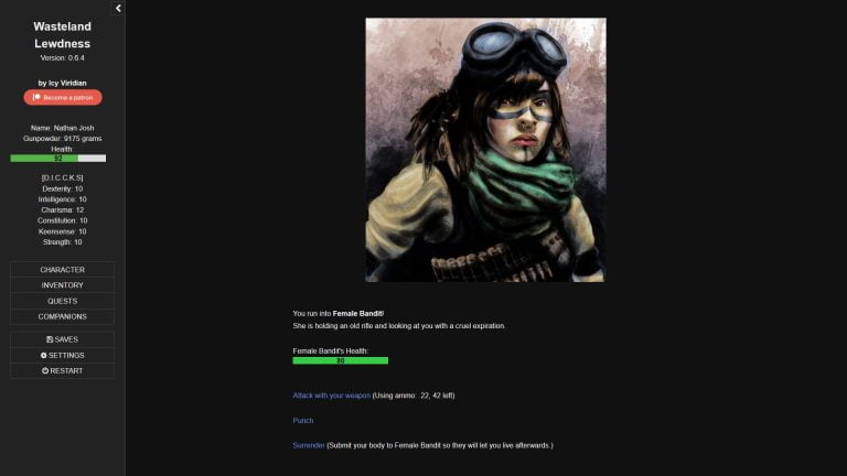 Wasteland Lewdness Adult Game Screenshot (1)