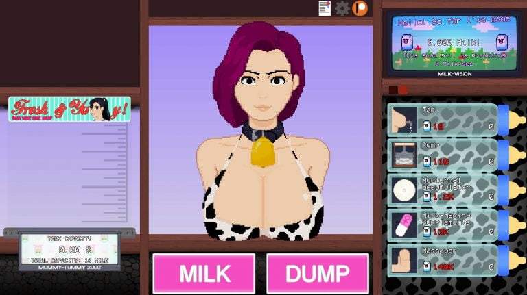 Cow Clicker Adult Game Screenshots