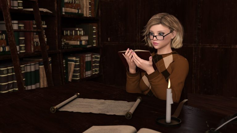 Emma In the Library Adult Game Screenshots (1)