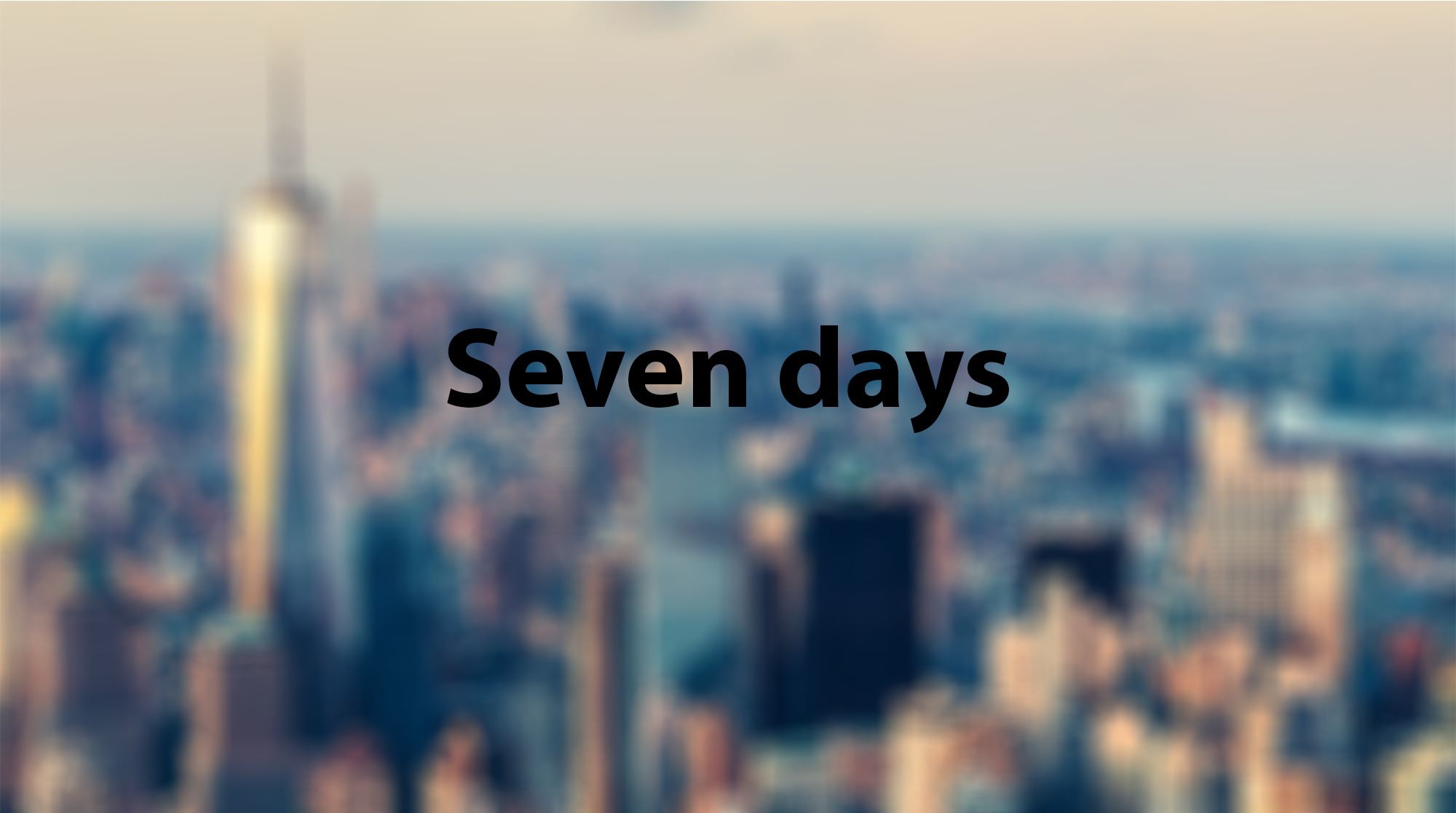 Seven Days cover