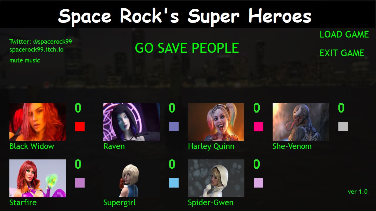 Space Rock’s Super Heroes cover