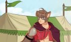 Burrow of the Fallen Bear A Gay Furry Visual Novel Adult Game Cover