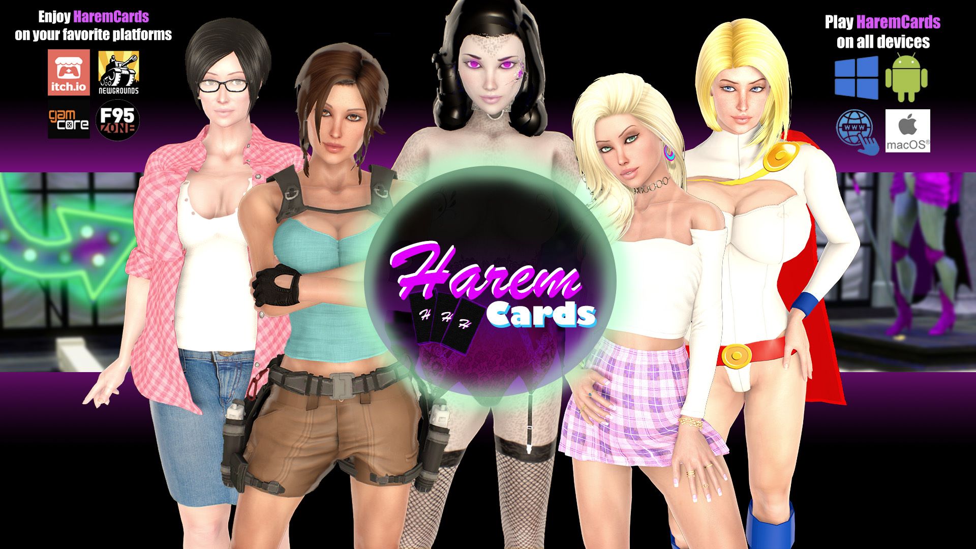 HaremCards - v0.11 Adult game cover