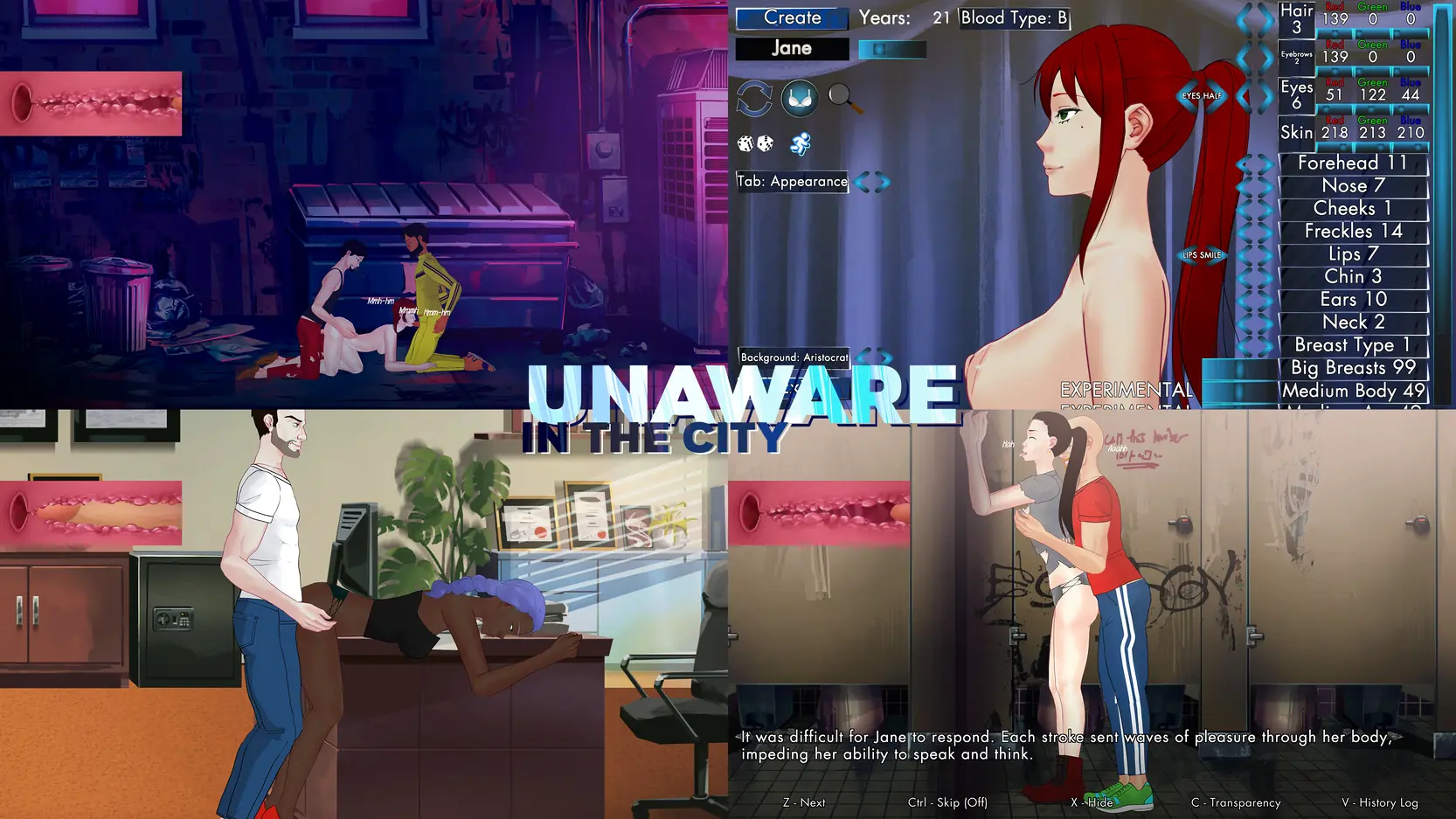 Unaware in The City - v45a Basic Adult game cover