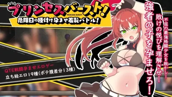 Princess Burst! A Shameful Impregnation Battle on a Dangerous Day cover