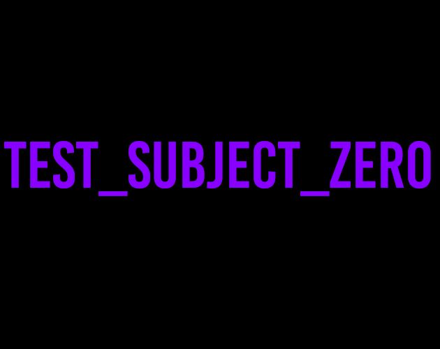 Test Subject Zero cover