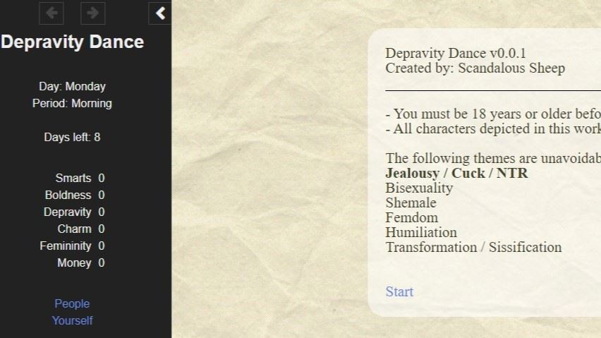 Depravity Dance cover