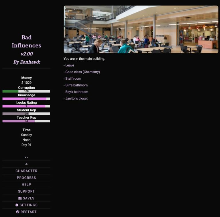 Bad Influences Adult Game Screenshots (1)