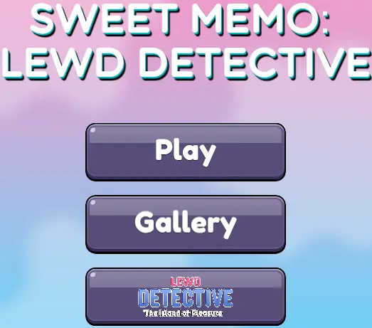 Sweet Memo Lewd Detective cover
