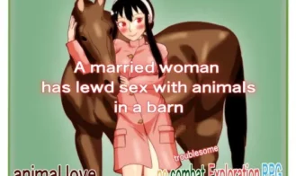 A married woman has lewd sex with animals in a barn - 1.0 18+ Adult game cover