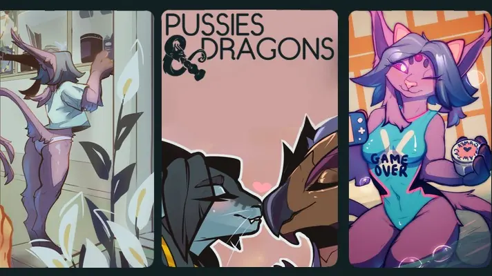Pussies & Dragons - v04-2025 Adult game cover