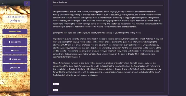 The Shadow of Olympus Adult Game Screenshots (1)