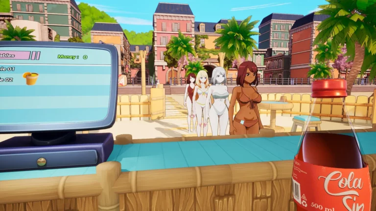 Waifu Beach Bar Adult Game Screenshot (1)