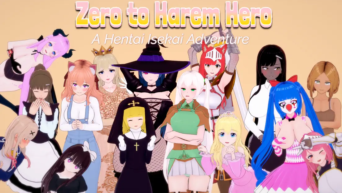 Zero to Harem Hero: A Hentai Isekai Adventure - v0.1.8 Adult game cover