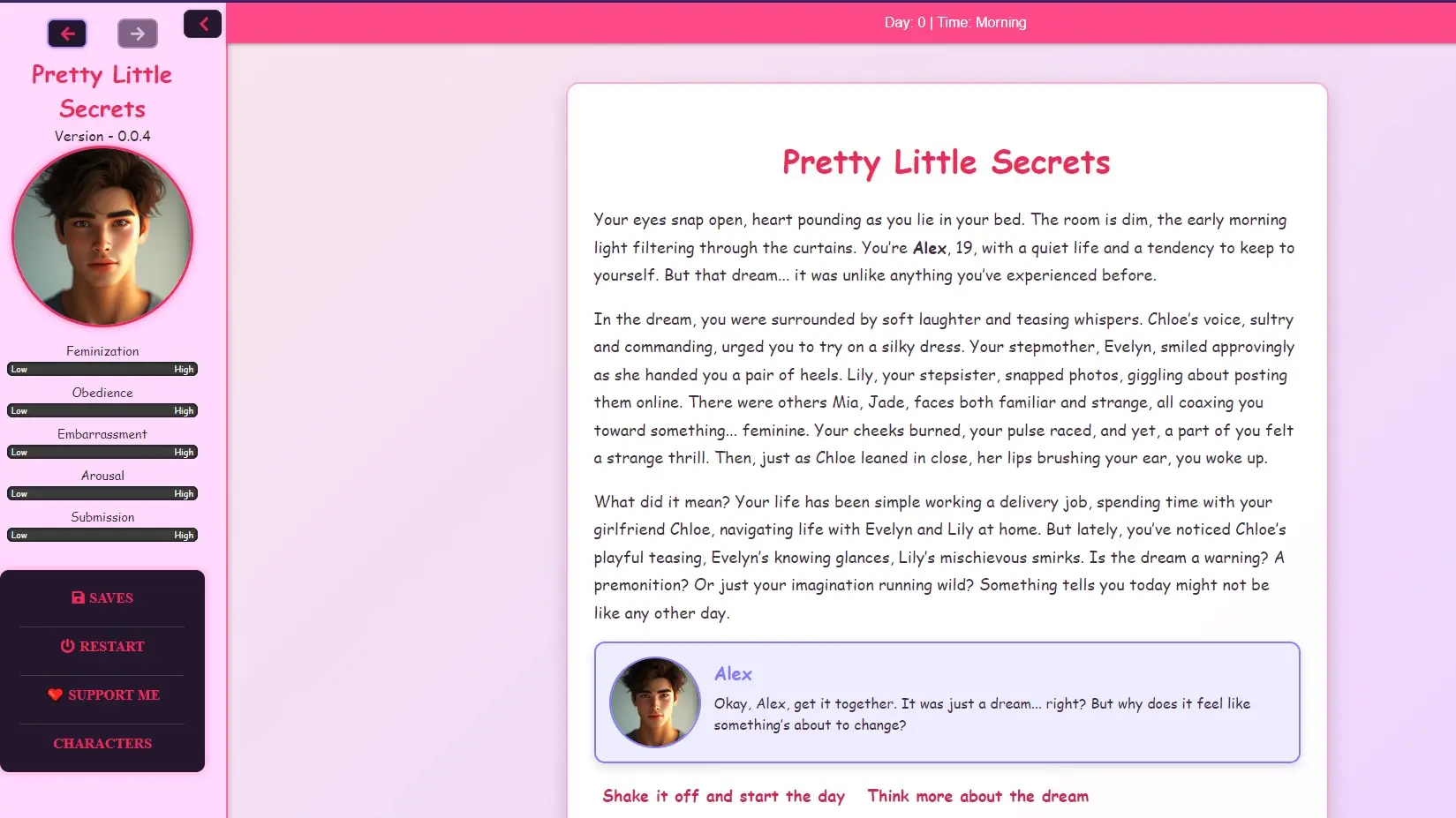 Pretty Little Secrets - v0.5 Adult game cover