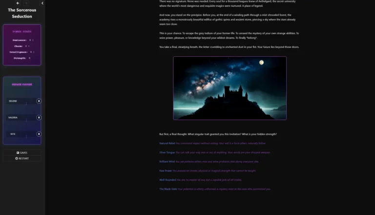 The Sorcerous Seduction Adullt Game Screenshot (1)