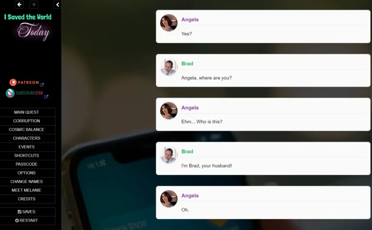 I Saved the World Today Adult Game Screenshot (1)