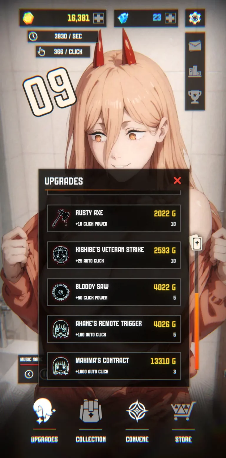 Chainsaw Man Gacha Clicker Adult Game Screenshots (1)