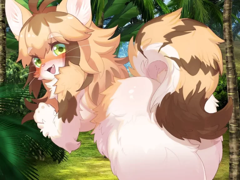 There's no way a furry girl could speak Japanese Adult Game Screenshots (1)